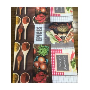 Kitchen style minimatt printing fabric for hometextile tablecloth curtain