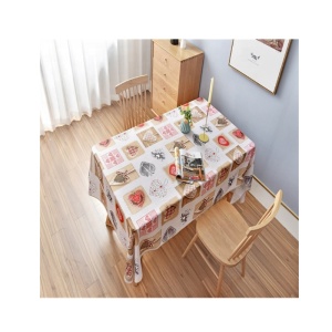 Colourful and funny design for outdoor multipurpose polyester printed tablecloth waterproof  customized technics