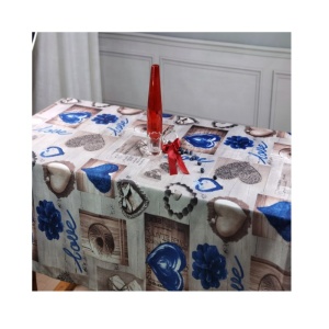 Customized polyester  tablecloth printed for outdoor home  party waterproof high quality competitive table cloth modern style