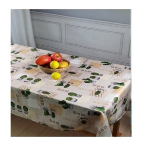 Customized polyester fabric printed tablecloth for outdoor home multipurpose waterproof high quality pure and fresh design