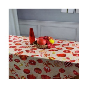 Taplak meja poliester yang disesuaikan dicetak untuk rumah luar tahan air taplak meja bundar berkualitas tinggi desain buah yang bisa dicuci