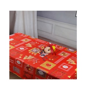 Customized polyester tablecloth printed waterproof high quality christmas design table cover Color fastness to resistance