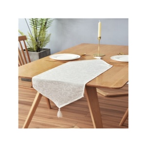customized pure white colors plain design polyester table napkin for western restaurant multipurpose  without waterproof