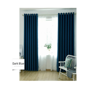 Pure color design double-side matt  blackout curtain fabric 90%shading windows curtains for the livingroom